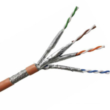 Cat7 SSTP Shielded Stranded Copper Ethernet Cable with Data 10g/600MHz